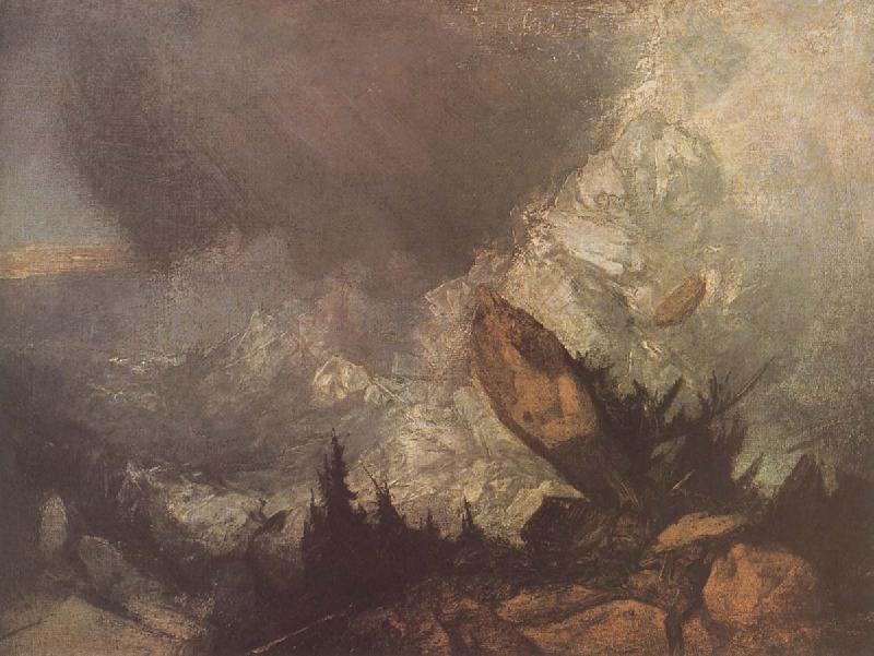 J.M.W. Turner The Fall of an Avalanche in the Grison oil painting picture